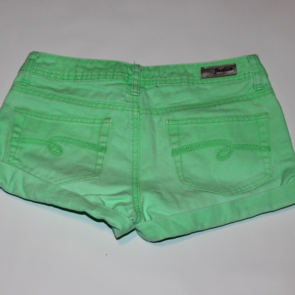 SOLD Justice Jeans 14R simply low green denim - Picture 4 of 5